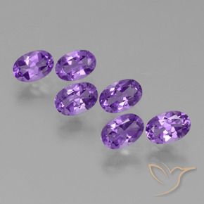 2.59 ct natürliche Lebhaftes Violett Amethyst-Edelsteine, Oval, VVS-VS