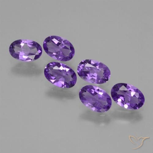 2.18ctw Natürlicher Intensives Violett Amethyst, Oval, VVS-VS