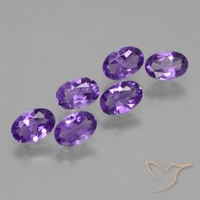 2.18 ct natürliche Intensives Violett Amethyst-Edelsteine, Oval, VVS-VS