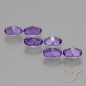 2.18 ct natürliche Intensives Violett Amethyst-Edelsteine, Oval, VVS-VS