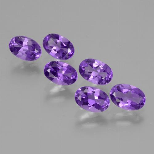 2,54 ct natürliche Mittelviolett Amethyst-Edelsteine, Oval Schliff, VVS-VS