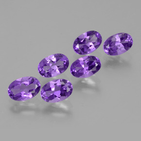 2,54 ct natürliche Mittelviolett Amethyst-Edelsteine, Oval Schliff, VVS-VS