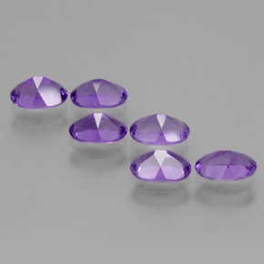 2,54 ct natürliche Mittelviolett Amethyst-Edelsteine, Oval Schliff, VVS-VS