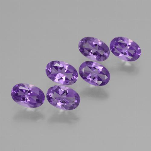 2.48 ct natürliche Mittelviolett Amethyst-Edelsteine, Oval Schliff, VVS-VS