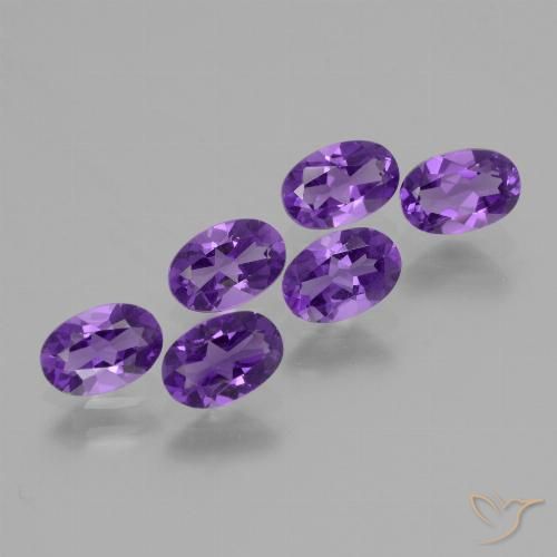 2.56ctw Natürlicher Mittelviolett Amethyst, Oval, VVS-VS