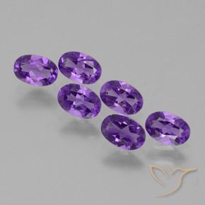 2.56 ct natürliche Mittelviolett Amethyst-Edelsteine, Oval, VVS-VS