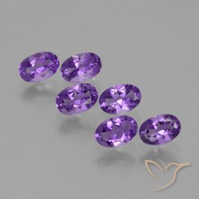 2.47 ct natürliche tiefviolett Amethyst-Edelsteine, Oval, VVS-VS
