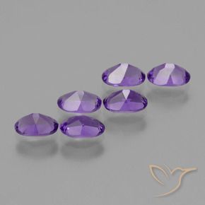 2.47 ct natürliche tiefviolett Amethyst-Edelsteine, Oval, VVS-VS
