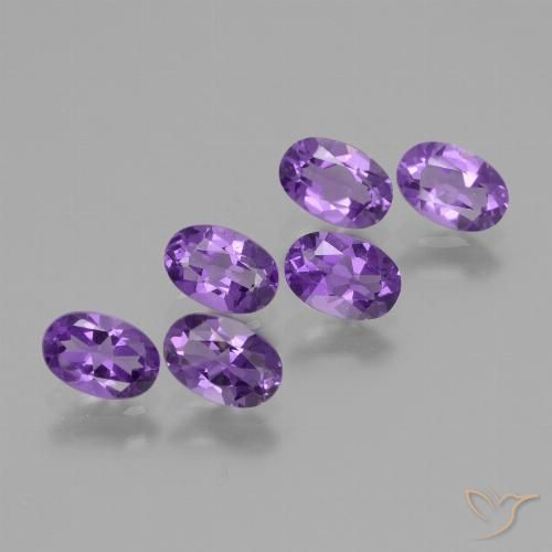 2.50ctw Natürlicher Mittelviolett Amethyst, Oval, VVS-VS