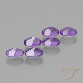 2.50 ct natürliche Mittelviolett Amethyst-Edelsteine, Oval, VVS-VS