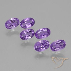 2.39 ct natürliche Lebhaftes Violett Amethyst-Edelsteine, Oval, VVS-VS