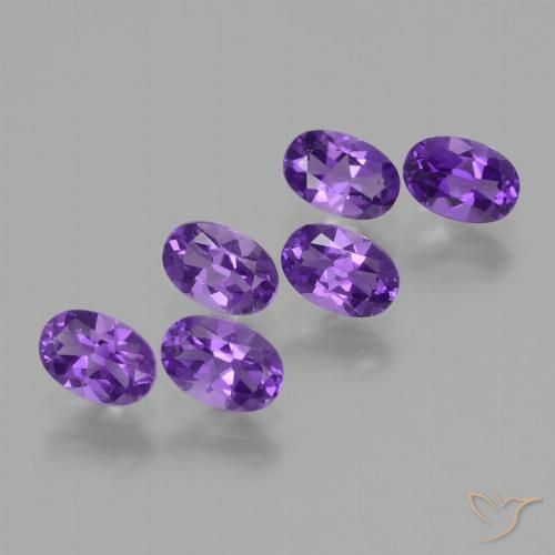 2.73ctw Natürlicher Intensives Violett Amethyst, Oval, VVS-VS