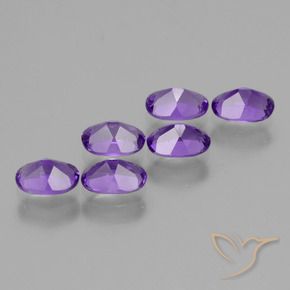 2.73 ct natürliche Intensives Violett Amethyst-Edelsteine, Oval, VVS-VS