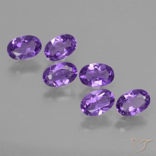 2.40ctw Natürlicher tiefviolett Amethyst, Oval, VVS-VS