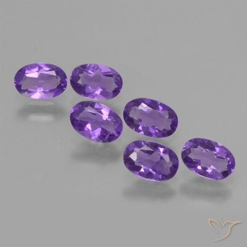 2.27ctw Natürlicher Intensives Violett Amethyst, Oval, VVS-VS