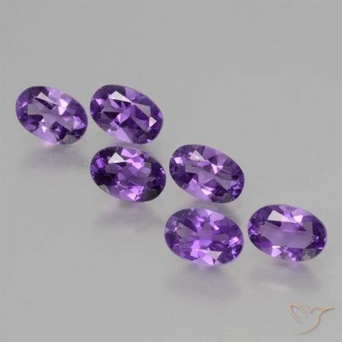 2.55ctw Natürlicher Lebhaftes Violett Amethyst, Oval, VVS-VS