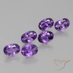 2.55 ct natürliche Lebhaftes Violett Amethyst-Edelsteine, Oval, VVS-VS