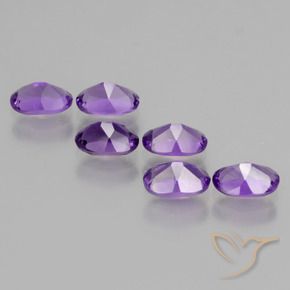 2.55 ct natürliche Lebhaftes Violett Amethyst-Edelsteine, Oval, VVS-VS