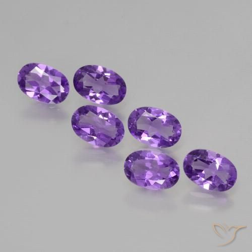 2.45ctw Natürlicher tiefviolett Amethyst, Oval, VVS-VS