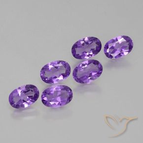 2.45 ct natürliche tiefviolett Amethyst-Edelsteine, Oval, VVS-VS