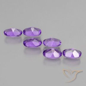 2.45 ct natürliche tiefviolett Amethyst-Edelsteine, Oval, VVS-VS