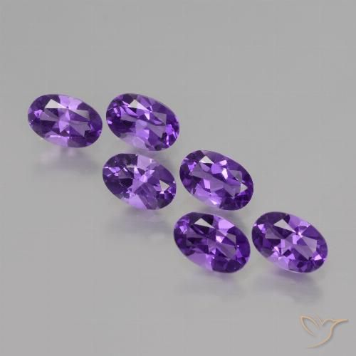 2.50ctw Natürlicher tiefviolett Amethyst, Oval, VVS-VS