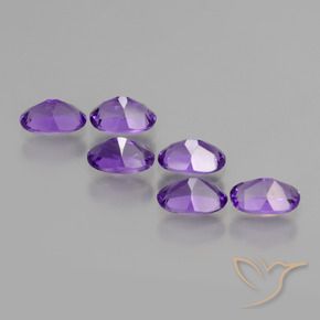 2.50 ct natürliche tiefviolett Amethyst-Edelsteine, Oval, VVS-VS