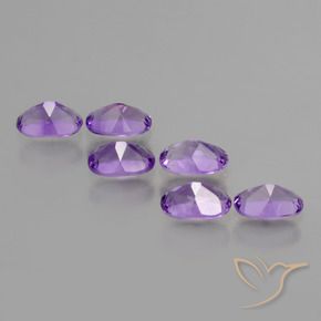 2.57 ct natürliche Mittelviolett Amethyst-Edelsteine, Oval, VVS-VS