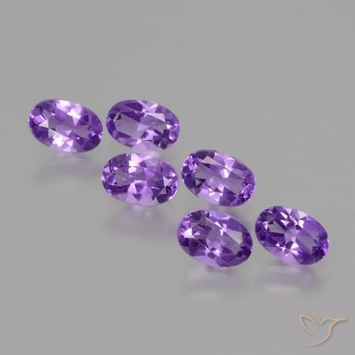 2.50ctw Natürlicher Lebhaftes Violett Amethyst, Oval, VVS-VS