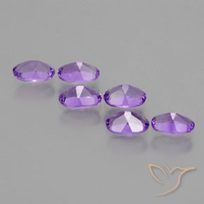 2.50 ct natürliche Lebhaftes Violett Amethyst-Edelsteine, Oval, VVS-VS