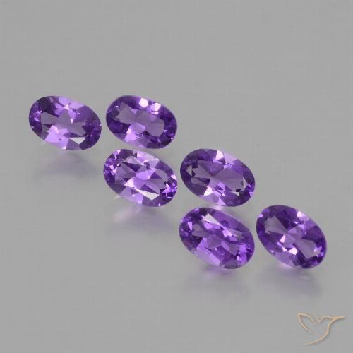 2.48ctw Natürlicher Lebhaftes Violett Amethyst, Oval, VS