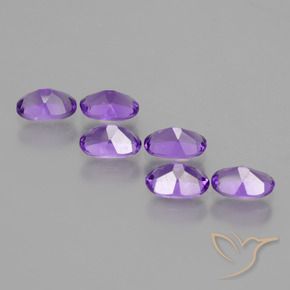 2.48 ct natürliche Lebhaftes Violett Amethyst-Edelsteine, Oval, VS