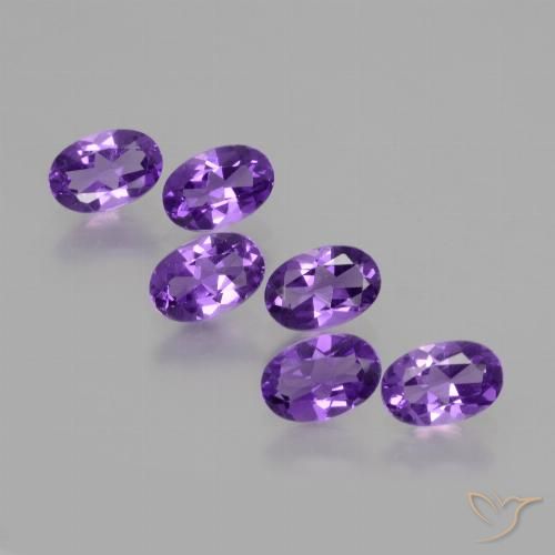 2.34ctw Natürlicher Intensives Violett Amethyst, Oval, VVS-VS