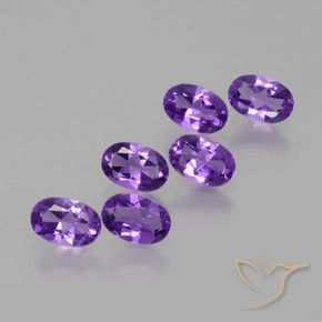 2.34 ct natürliche Intensives Violett Amethyst-Edelsteine, Oval, VVS-VS