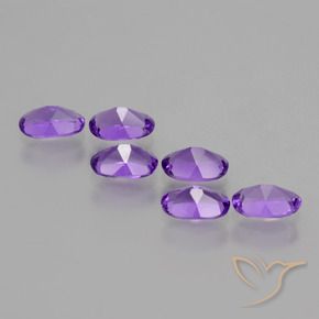 2.34 ct natürliche Intensives Violett Amethyst-Edelsteine, Oval, VVS-VS