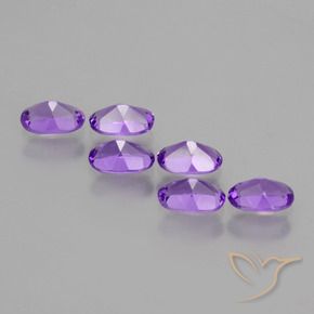 2.33 ct natürliche Lebhaftes Violett Amethyst-Edelsteine, Oval, VVS-VS