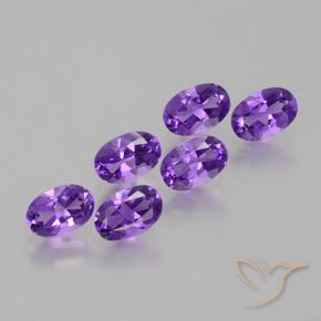 2.54 ct natürliche tiefviolett Amethyst-Edelsteine, Oval, VS