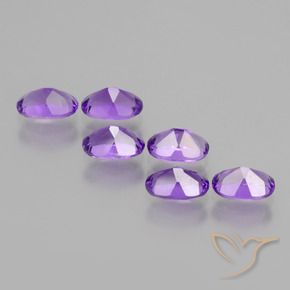 2.54 ct natürliche tiefviolett Amethyst-Edelsteine, Oval, VS