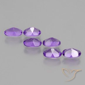 2.35 ct natürliche Mittelviolett Amethyst-Edelsteine, Oval, VVS-VS