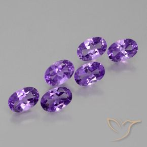 2.50 ct natürliche Mittelviolett Amethyst-Edelsteine, Oval, VVS-VS