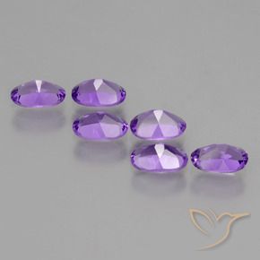 2.50 ct natürliche Mittelviolett Amethyst-Edelsteine, Oval, VVS-VS