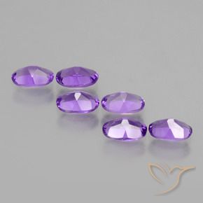 2.38 ct natürliche Mittelviolett Amethyst-Edelsteine, Oval, VVS-VS