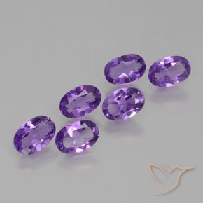 2.35 ct natürliche Lebhaftes Violett Amethyst-Edelsteine, Oval, VVS-VS
