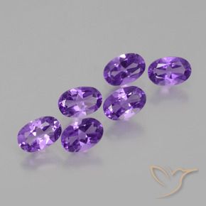 2.46 ct natürliche tiefviolett Amethyst-Edelsteine, Oval, VVS-VS