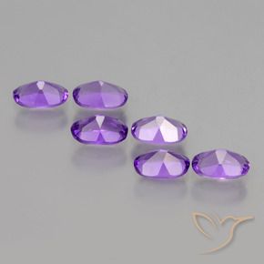 2.46 ct natürliche tiefviolett Amethyst-Edelsteine, Oval, VVS-VS