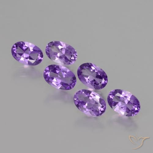 2.42ctw Natürlicher Mittelviolett Amethyst, Oval, VVS-VS