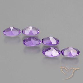 2.42 ct natürliche Mittelviolett Amethyst-Edelsteine, Oval, VVS-VS