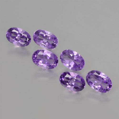 2,30 ct natürliche Mittelviolett Amethyst-Edelsteine, Oval Schliff, VVS-VS