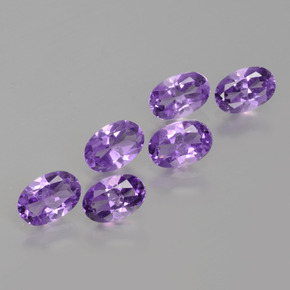 2,30 ct natürliche Mittelviolett Amethyst-Edelsteine, Oval Schliff, VVS-VS