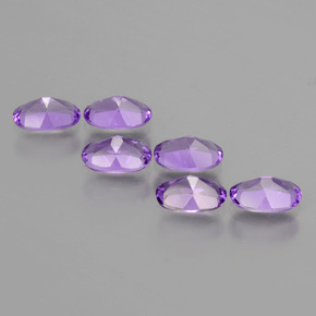 2,30 ct natürliche Mittelviolett Amethyst-Edelsteine, Oval Schliff, VVS-VS
